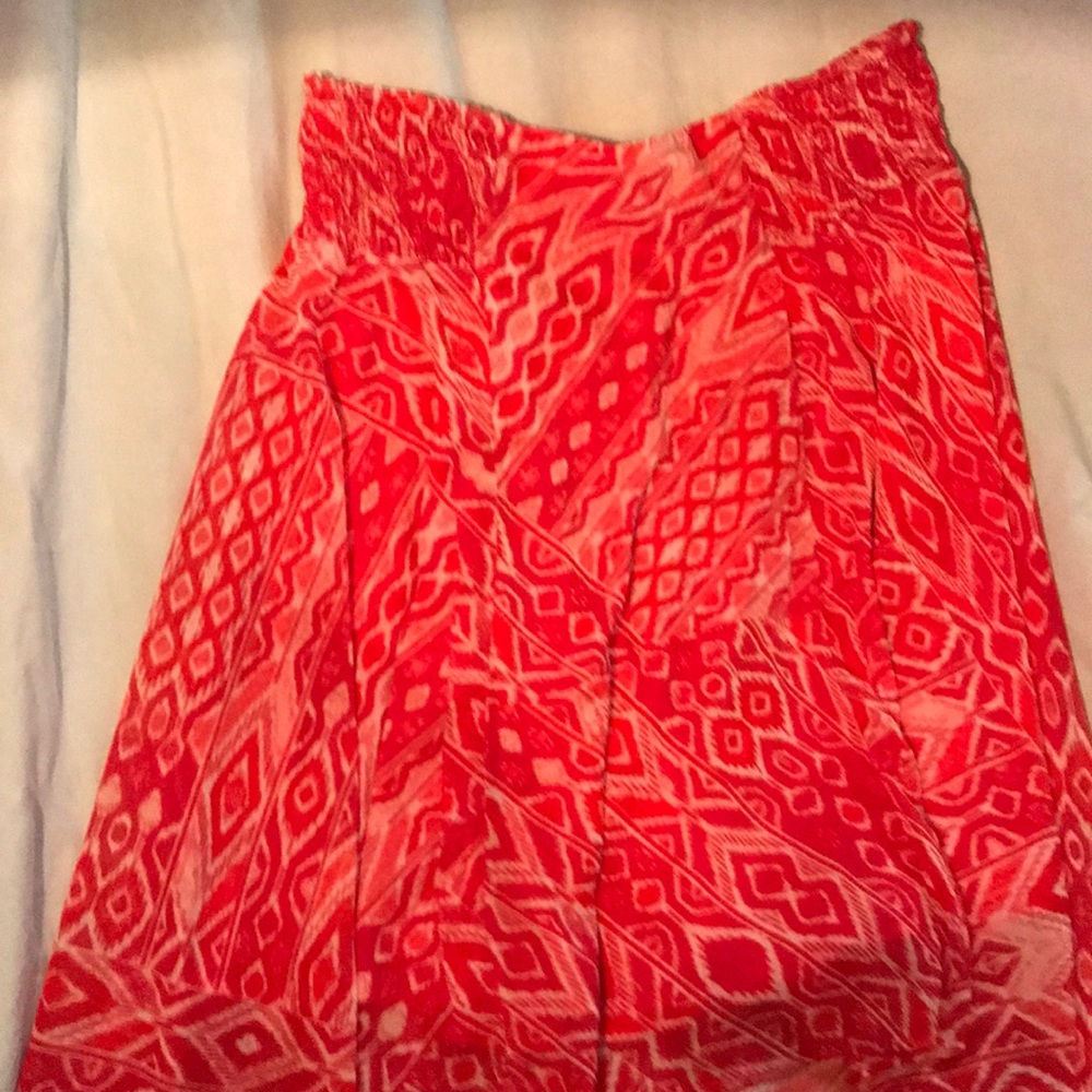 Hi-low flowy summer skirt